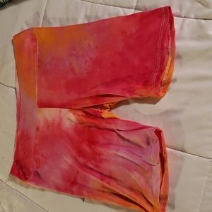 Tye die biker shorts